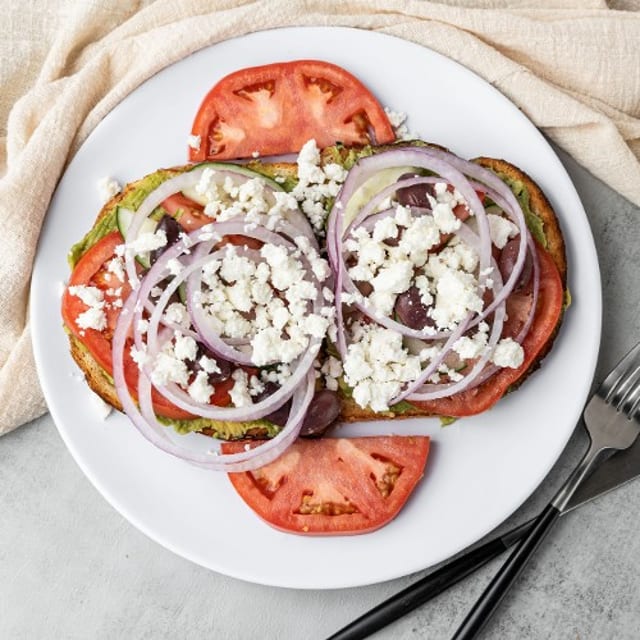 Greek Avocado Toast.